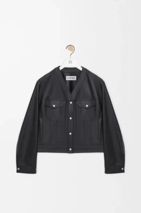 Cardigan de piel de cordero napa