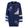 Cardigan grande multicolor de la colección SS21, azul marino, S359330Xbr-5095