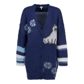 Cardigan grande multicolor de la colección SS21, azul marino, S359330Xbr-5095
