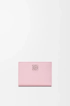 Cartera compacta Anagram de piel de ternera graneada