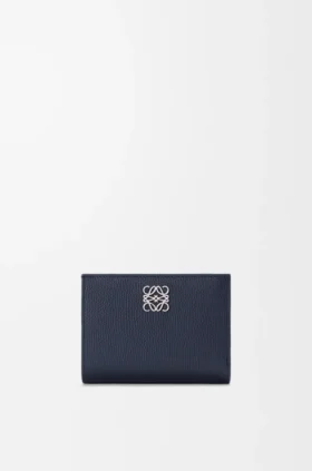 Cartera compacta Anagram de piel de ternera graneada