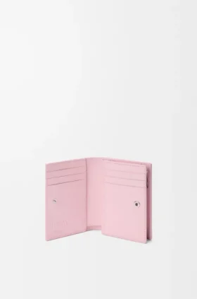 Cartera compacta Anagram de piel de ternera graneada
