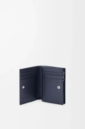 Cartera compacta Anagram de piel de ternera graneada