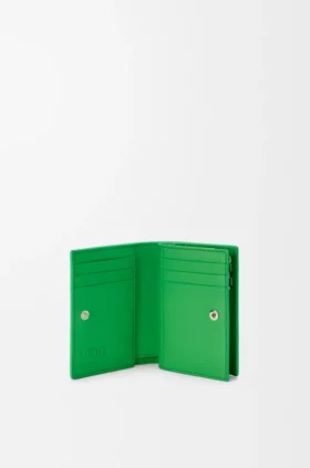 Cartera compacta Anagram de piel de ternera graneada