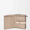 Cartera compacta con cremallera en piel de becerro de grano suave Cartera compacta con cremallera en piel de becerro de grano suave
