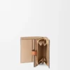 Cartera compacta con cremallera en piel de becerro de grano suave Cartera compacta con cremallera en piel de becerro de grano suave