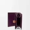 Cartera compacta con cremallera en piel de becerro de grano suave Cartera compacta con cremallera en piel de becerro de grano suave