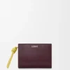 Cartera compacta con el nodo de Loewe en piel de becerro napa brillante Cartera compacta con el nodo de Loewe en piel de becerro napa brillante