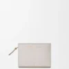 Cartera compacta Duet en piel de becerro lisa y granulada Cartera compacta Duet en piel de becerro lisa y granulada