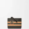Cartera compacta «Futurist Cat» en piel de becerro clásica Cartera compacta «Futurist Cat» en piel de becerro clásica