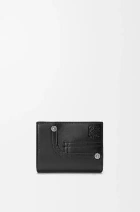 Cartera compacta Panta en piel de becerro brillante