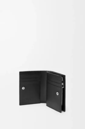 Cartera compacta Panta en piel de becerro brillante