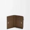 Cartera compacta y ajustada de piel de venado Cartera compacta y ajustada de piel de venado