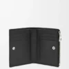 Cartera compacta y delgada en piel de becerro suave granulada Cartera compacta y delgada en piel de becerro suave granulada