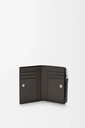 Cartera compacta y delgada Puzzle en piel de becerro clásica
