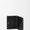 Cartera compacta y delgada Switch en piel de becerro granulada flexible y gamuza Cartera compacta y delgada Switch en piel de becerro granulada flexible y gamuza