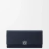 Cartera Continental Anagram en piel de becerro con textura de Pebble Cartera Continental Anagram en piel de becerro con textura de Pebble