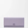 Cartera Continental Anagram en piel de becerro con textura de Pebble Cartera Continental Anagram en piel de becerro con textura de Pebble