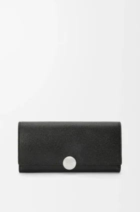Cartera Continental Pebble en piel de becerro con textura Pebble
