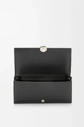 Cartera Continental Pebble en piel de becerro con textura Pebble
