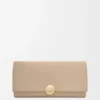Cartera Continental Pebble en piel de becerro napa brillante Cartera Continental Pebble en piel de becerro napa brillante
