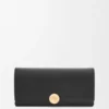 Cartera Continental Pebble en piel de becerro napa brillante Cartera Continental Pebble en piel de becerro napa brillante