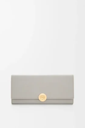 Cartera Continental Pebble en piel de becerro napa brillante