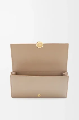 Cartera Continental Pebble en piel de becerro napa brillante