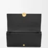Cartera Continental Pebble en piel de becerro napa brillante Cartera Continental Pebble en piel de becerro napa brillante
