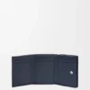 Cartera de tres pliegues en piel de becerro de grano suave Cartera de tres pliegues en piel de becerro de grano suave