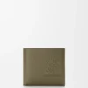 Cartera doble con compartimento para monedas en piel de becerro satinada Cartera doble con compartimento para monedas en piel de becerro satinada