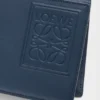 Cartera doble con compartimento para monedas en piel de becerro satinada Cartera doble con compartimento para monedas en piel de becerro satinada