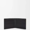 Cartera doble en piel de becerro clásica texturizada