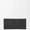 Cartera doble en piel de becerro de grano suave