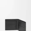 Cartera doble en piel de becerro de grano suave