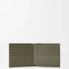 Cartera doble en piel de becerro de grano suave