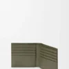 Cartera doble en piel de becerro de grano suave