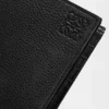 Cartera doble en piel de becerro de grano suave