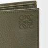Cartera doble en piel de becerro de grano suave