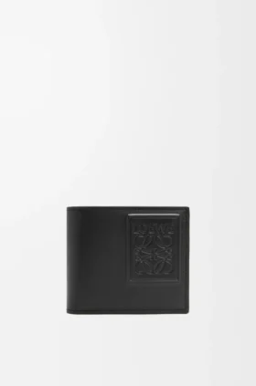 Cartera doble en piel de becerro satinada