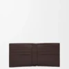 Cartera doble en piel de becerro satinada Cartera doble en piel de becerro satinada