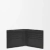 Cartera doble en piel de becerro satinada