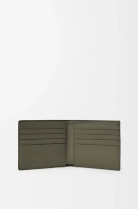 Cartera doble en piel de becerro satinada
