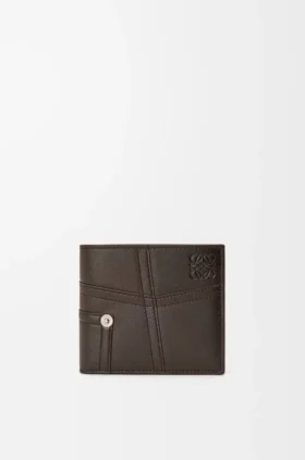 Cartera doble Panta en piel de becerro brillante