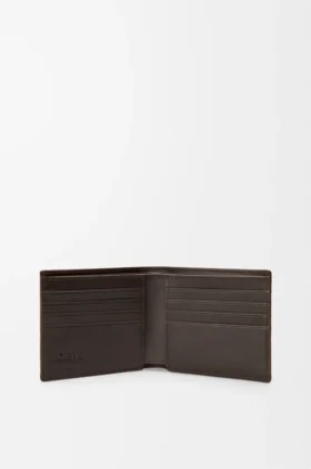 Cartera doble Panta en piel de becerro brillante