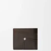 Cartera doble Panta en piel de becerro brillante