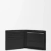 Cartera doble para monedas en piel de becerro clásica texturizada Cartera doble para monedas en piel de becerro clásica texturizada