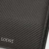 Cartera doble para monedas en piel de becerro clásica texturizada