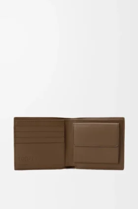Cartera doble para monedas en piel de venado