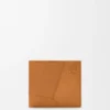Cartera doble para monedas Puzzle en piel de becerro granulada y flexible